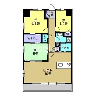 エコロジー千葉みなとレジデンス【4階】の間取り