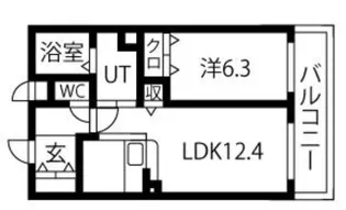 シャルマンテール【3階】の間取り