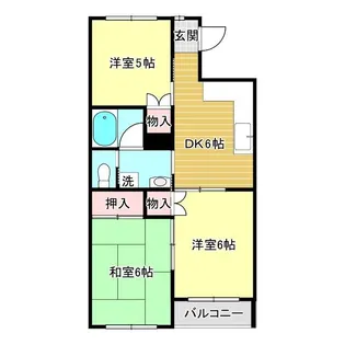 メゾンリビエール【1階】の間取り