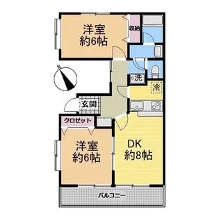 ヒルズ久が原【2階】の間取り