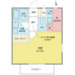 リンデンバウムJ4【2階】の間取り