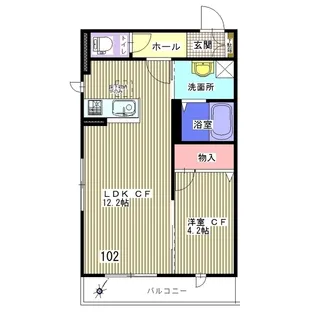 シャーメゾン新宿【1階】の間取り