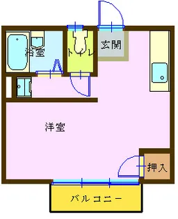 ホームバロン【1階】の間取り