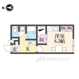 レオパレスジョルディン天橋立【1階】の間取り