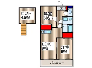 コニファーガーデン所沢【3階】の間取り