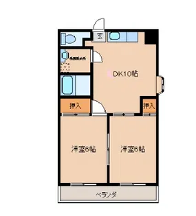 ウェルネスハイツII【2階】の間取り