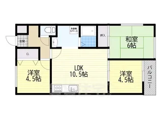 ファームハイツ【2階】の間取り