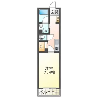 レヴェランス【1階】の間取り