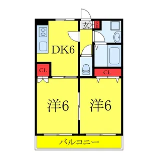シャンクレール【2階】の間取り