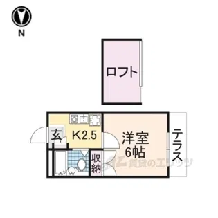 大和高田第23マンション【2階】の間取り