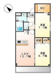 リセ ブロー【3階】の間取り