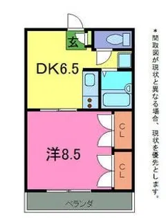 フェルム・ジャルダン【1階】の間取り