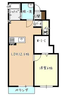 セジュール藤浪【1階】の間取り