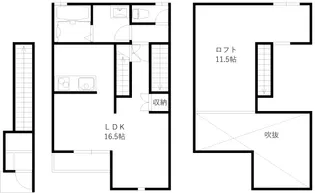 アーティス高崎【2階】の間取り