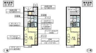 レオパレスHawksII(ホークス2)【2階】の間取り