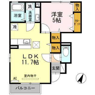 アトラス 101【1階】の間取り