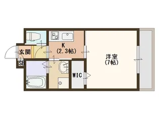 大阪府大阪市住之江区新北島5【アパート】の間取り