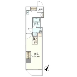クーカイテラス水道橋【5階】の間取り