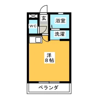 山口ハイツ【1階】の間取り