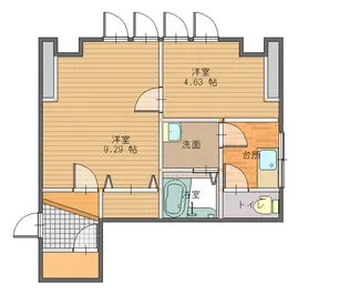 ニューハイツ秋吉ビル【2階】の間取り