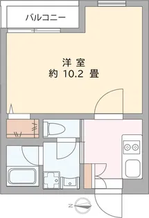 ラ・ベルヴィコート【1階】の間取り