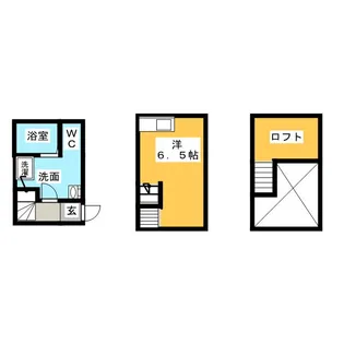 アースクエイク豊II【1階】の間取り