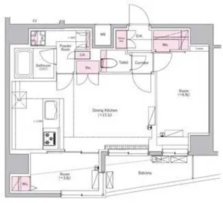 BPRレジデンス田端【4階】の間取り