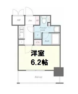 セイワパレス大今里【6階】の間取り