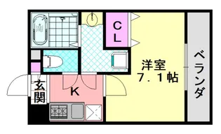 アッシュメゾン加美正覚寺II【3階】の間取り