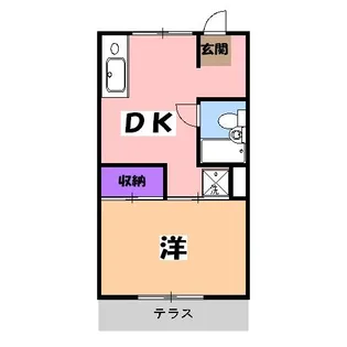 スカイハイツ長谷川【2階】の間取り