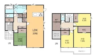 千葉県君津市南子安6【一戸建】の間取り