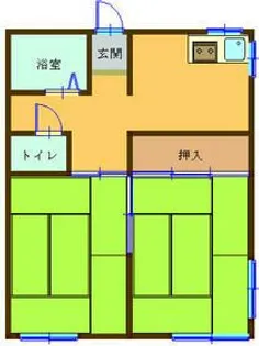 2DKの間取り画像