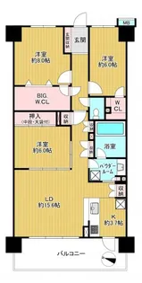 レイディアントシティ印西牧の原アクア・ヴィラ【11階】の間取り