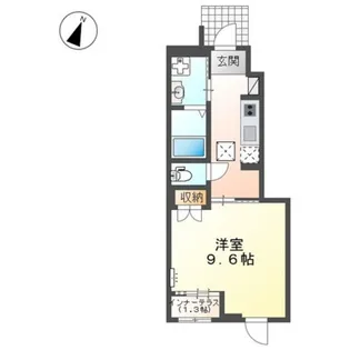 岡山県岡山市中区桑野【アパート】の間取り