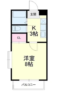 静岡県浜松市中央区鴨江3【アパート】の間取り