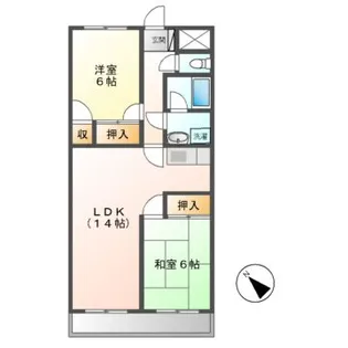 ファミリータウンむらた【1階】の間取り