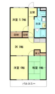 ミサトピア北山【2階】の間取り