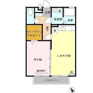 リバーセント B棟【2階】の間取り