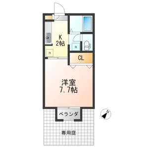 1Kの間取り画像