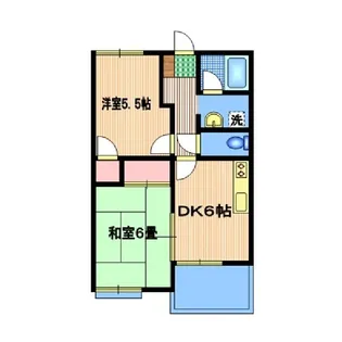 富士ハイツ【2階】の間取り