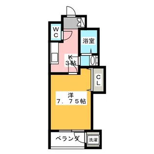 エンブル・セレス常磐町【9階】の間取り