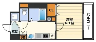 プレサンス梅田北パワーゲート【11階】の間取り