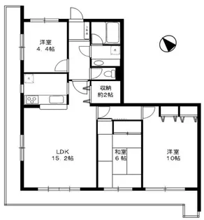 神奈川県中郡二宮町中里2【マンション】の間取り