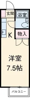 プリンスヒルC【2階】の間取り