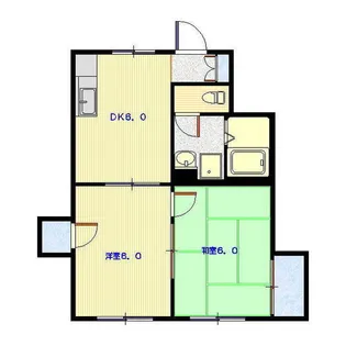 メゾンユーツー【1階】の間取り