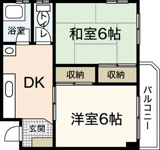 Calm吉島【4階】の間取り