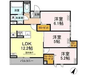 セレスティア荻窪【2階】の間取り