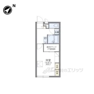 レオパレスグランファーレ【2階】の間取り