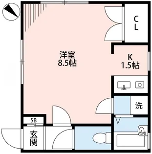 シャインハイム【1階】の間取り