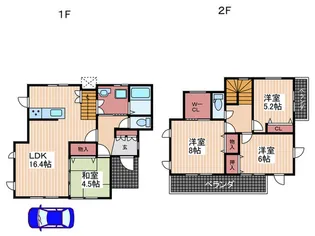広島県呉市吉浦本町2【一戸建】の間取り
